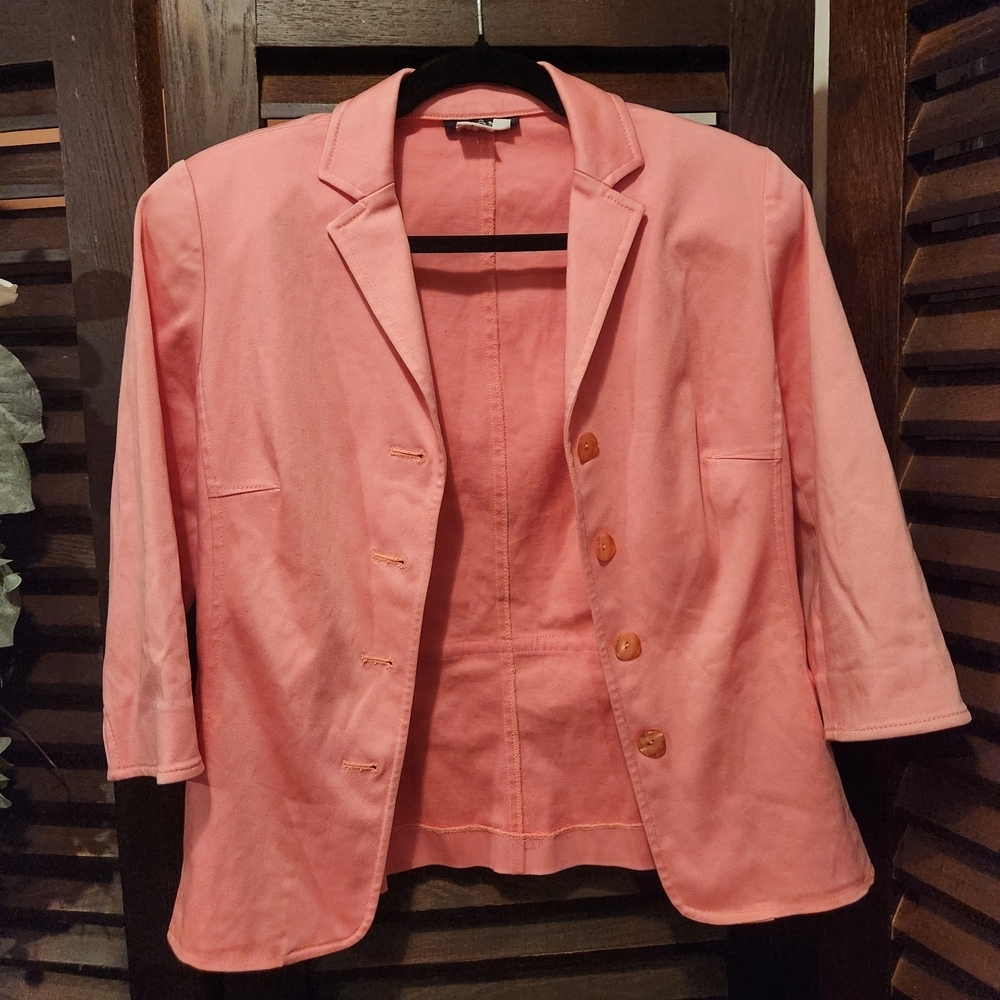Vintage Coral Blazer Jacket